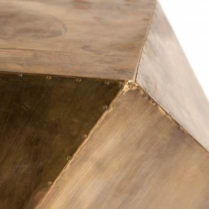 Mercana Exagoni Hexagonal End Table - Gold