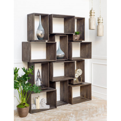 Mercana Simul Shelving Unit - Gunmetal