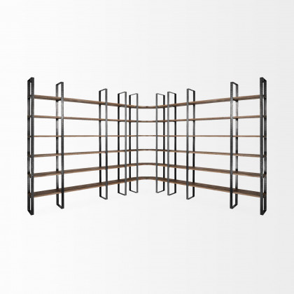 Mercana Turner II Shelving Unit - Dark Brown