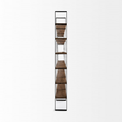 Mercana Taunton II Shelving Unit - Dark Brown/Black