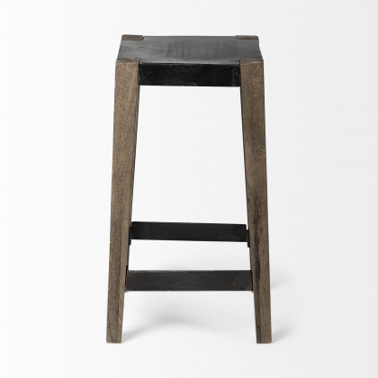 Mercana Nell 26" Counter Stool - Black/Brown