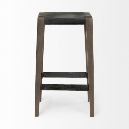 Mercana Nell 30" Counter Stool - Black/Brown