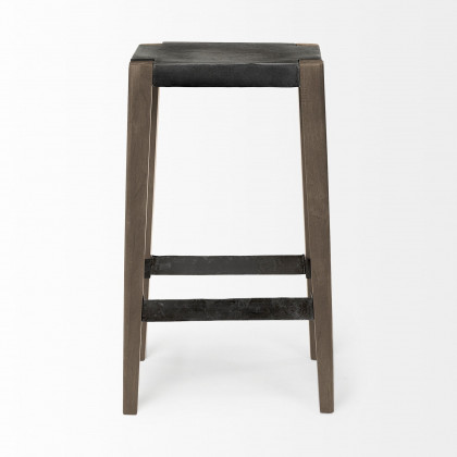 Mercana Nell 30" Counter Stool - Black/Brown