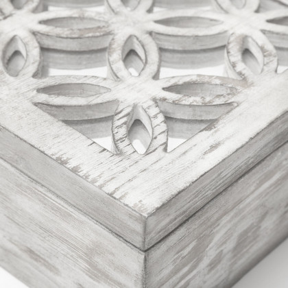 Mercana - Floribundus Off-White Decorative Boxes (Set of 2)