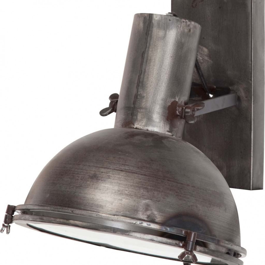 Mercana - Taza Wall Sconce in Gray, Metal