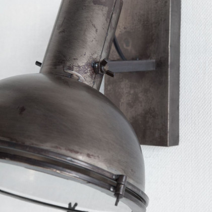 Mercana - Taza Wall Sconce in Gray, Metal