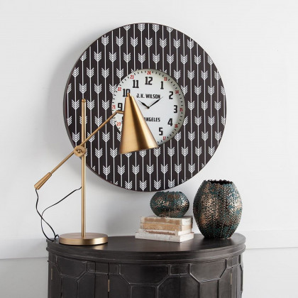 Mercana Fragon I (26"H) Adjustable Cone Shade Table Lamp - Gold