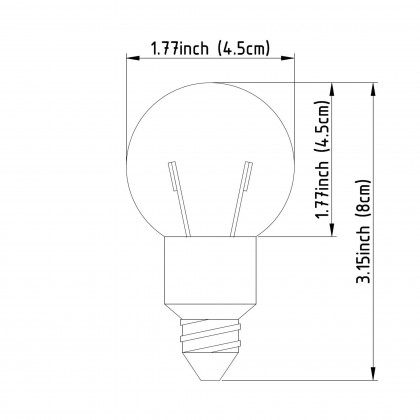Mercana LED E12 3W 4H Bulb