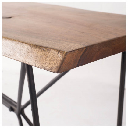 Mercana Papillion Console Table - Black/Brown, Wood