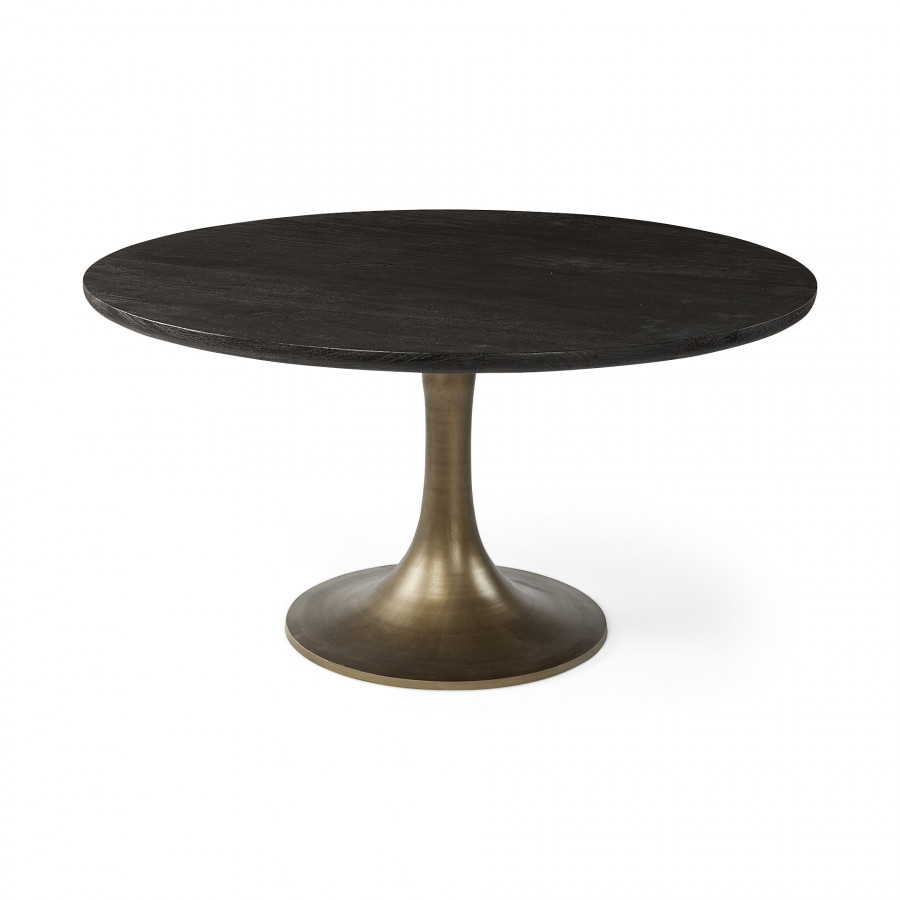 Mercana - McLeod Dining Table in Black, Solid Wood