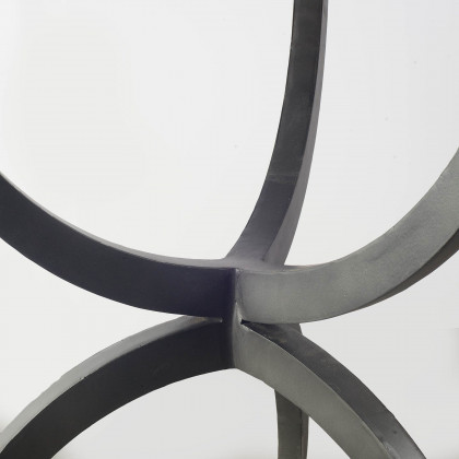 Mercana - Veneto Dining Table in White, Metal