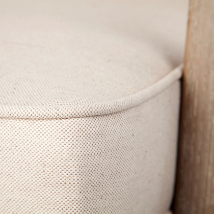 Mercana Harman Upholstered Accent Chair - White, Wood