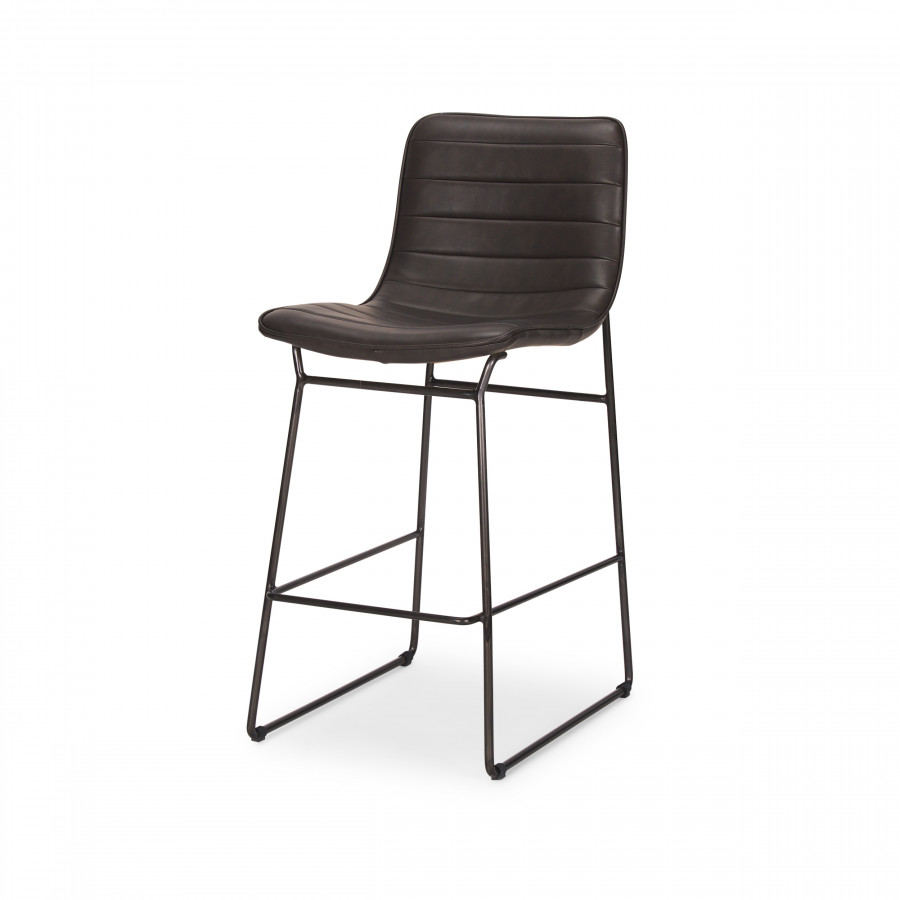 Mercana Meritt Leather Seat Bar/Counter Stool