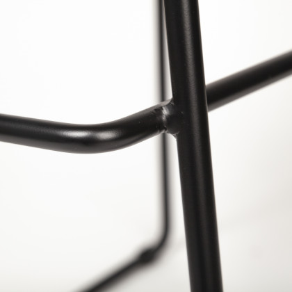 Mercana Meritt Leather Seat Bar/Counter Stool - Brown, Metal