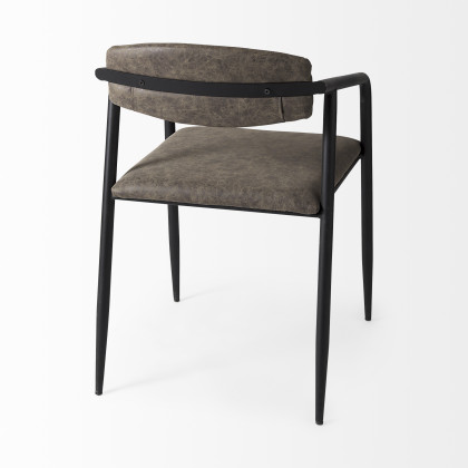 Mercana - Langston Dining Chair (Set of 2) in Black/Brown, Metal