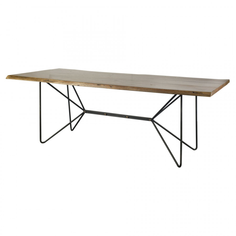 Mercana - Papillion Dining Table in Brown, Metal
