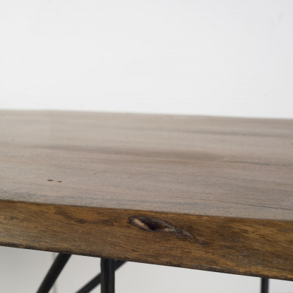 Mercana - Papillion Dining Table in Brown, Metal