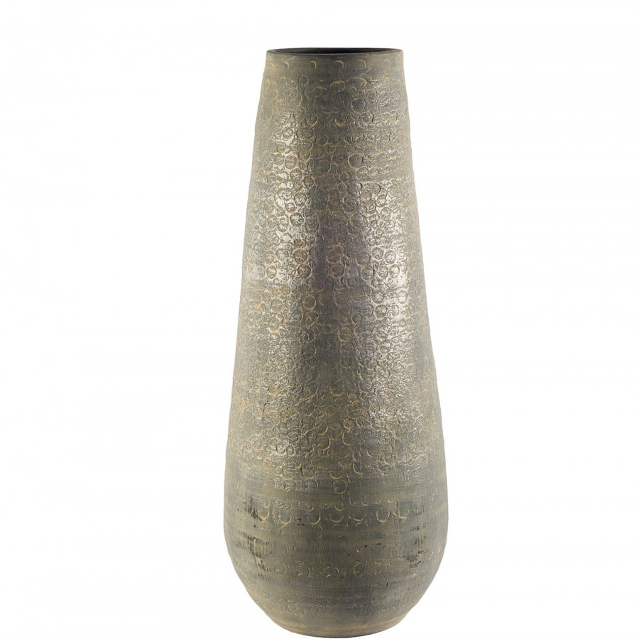 Mercana - Kalahari II Large 39" Gray Ceramic Floor Vase
