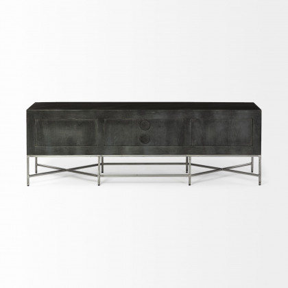 Mercana - Hogarth Media Console in Dark Brown, Wood