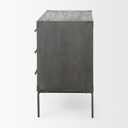 Mercana - Ward Accent Cabinet in Brown, Solid Wood