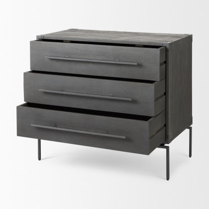 Mercana - Ward Accent Cabinet in Brown, Solid Wood