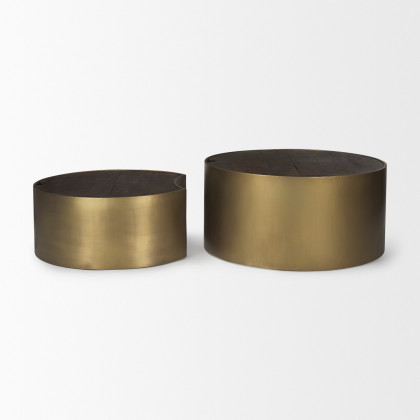 Mercana Eclipse Coffee Table - Gold, Wood