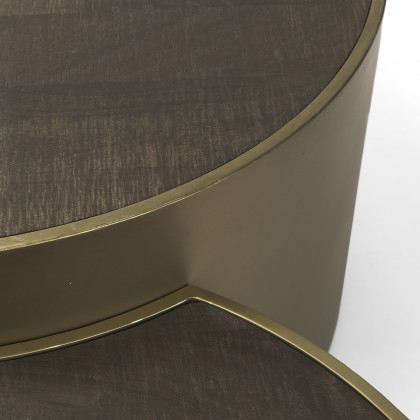 Mercana Eclipse Coffee Table - Gold, Wood