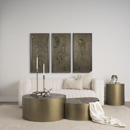 Mercana Eclipse Coffee Table - Gold, Wood