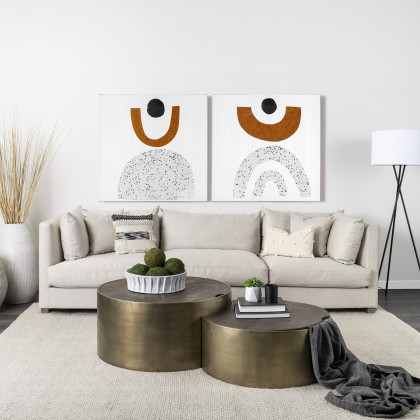Mercana Eclipse Coffee Table - Gold, Wood