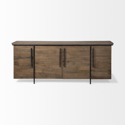 Mercana - Maddox Sideboard in Brown, Solid Wood