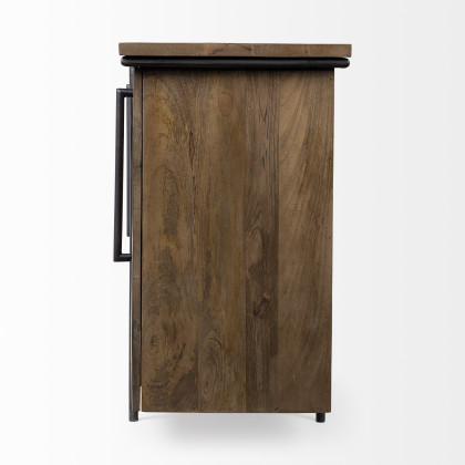 Mercana - Maddox Sideboard in Brown, Solid Wood