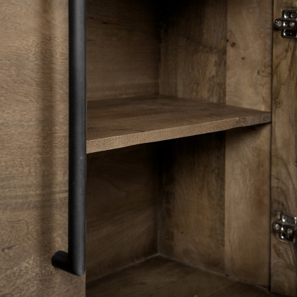 Mercana - Maddox Sideboard in Brown, Solid Wood