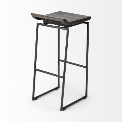 Mercana Givens 32" Counter Stool - Brown/Black