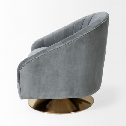Mercana - James Accent Chair in Gray, Fabric