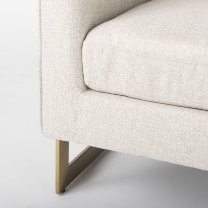 Mercana - Rupert Accent Chair in Cream, Linen