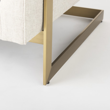Mercana - Rupert Accent Chair in Cream, Linen