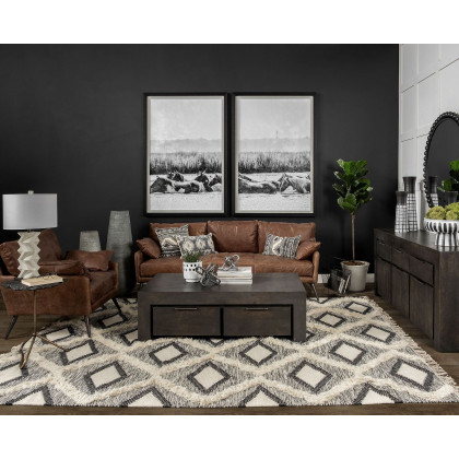 Mercana Cochrane 3 Seater Sofa - Brown, Leather