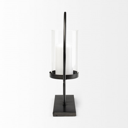 Mercana - Saturn Candle Holder in Black/White, Metal