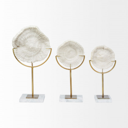 Mercana Sandy Object - White, H11"