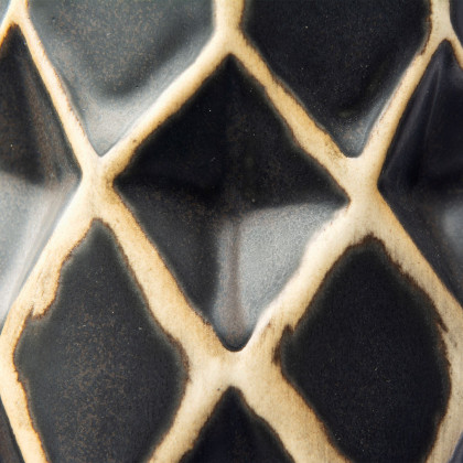 Mercana - Teulia Vase in Black/Gold, Ceramic