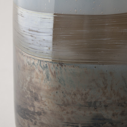 Mercana Nasser Vase - Blue/Gold, H13"