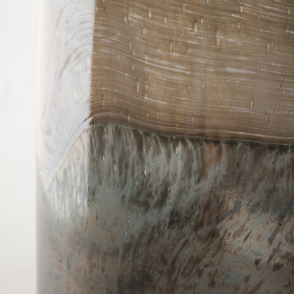 Mercana Nasser Vase - Blue/Gold, H13"