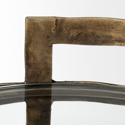Mercana - Reimer Accent Table in Gold, Metal