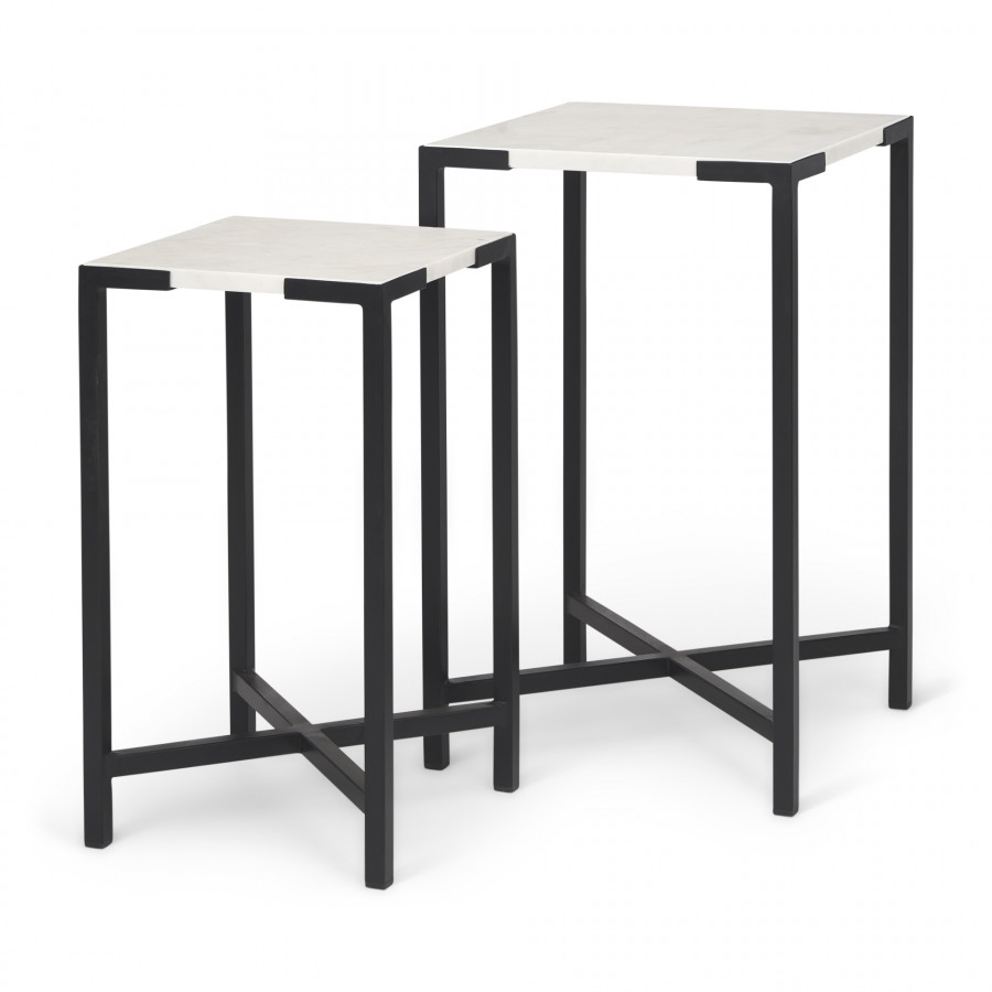 Mercana - Lucas Accent Table in Black, Metal