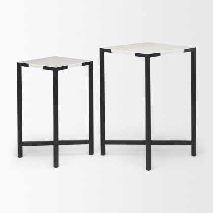 Mercana - Lucas Accent Table in Black, Metal