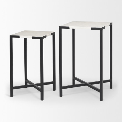 Mercana - Lucas Accent Table in Black, Metal