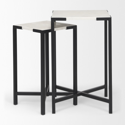Mercana - Lucas Accent Table in Black, Metal