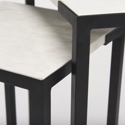 Mercana - Lucas Accent Table in Black, Metal