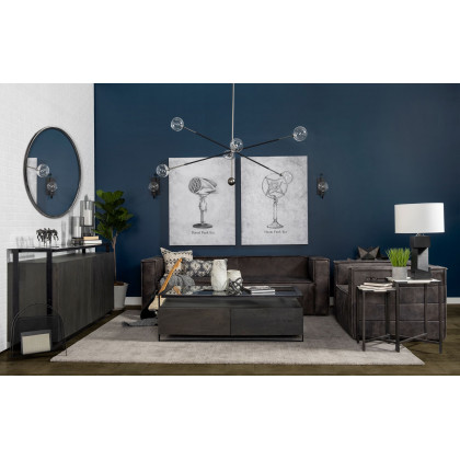 Mercana - Lucas Accent Table in Black, Metal