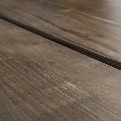 Mercana - Ledger Dining Table in Brown, Solid Wood